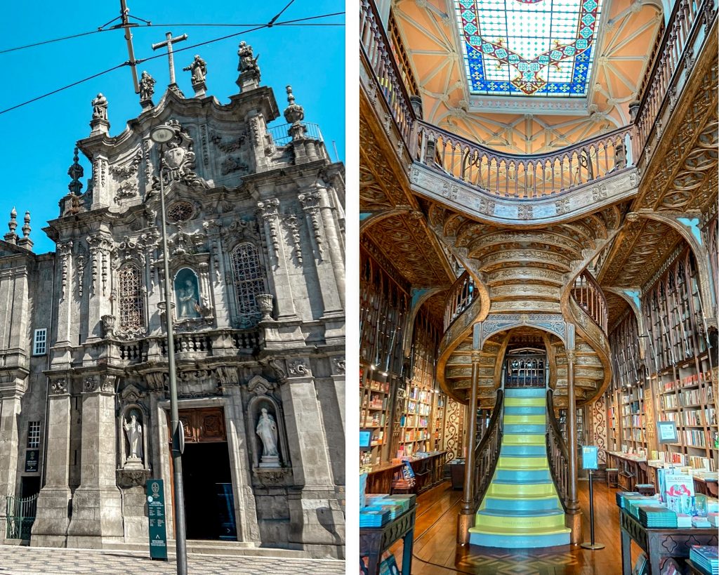 Bibliothèque et église de Porto