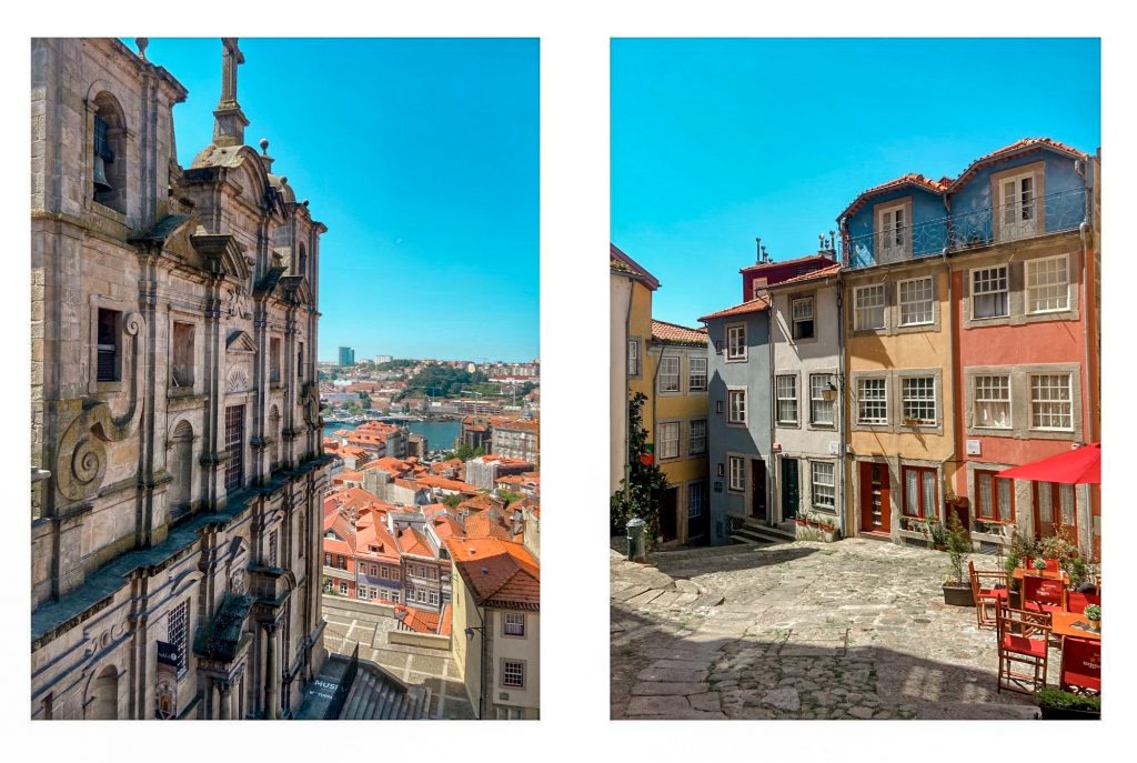 Point de vue sur Porto et petite rue